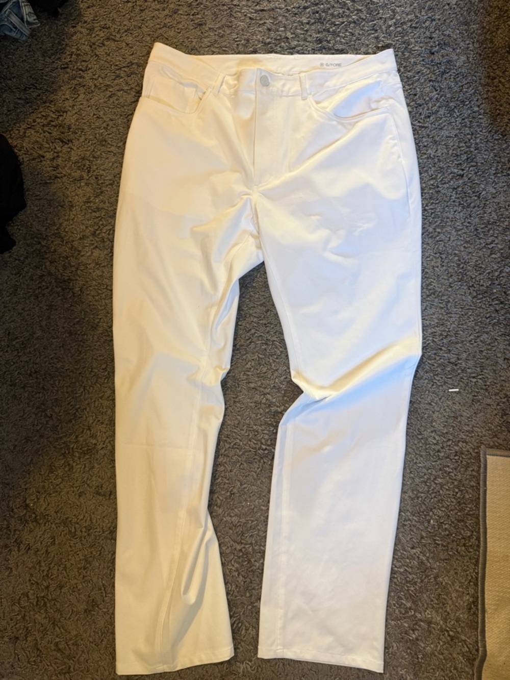 G/FORE White Golf Pants Men’s 36x32 - Brand New - Performance Stretch